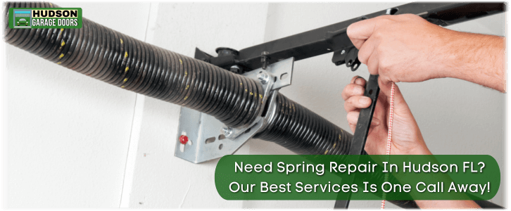 Broken Garage Door Spring Hudson FL